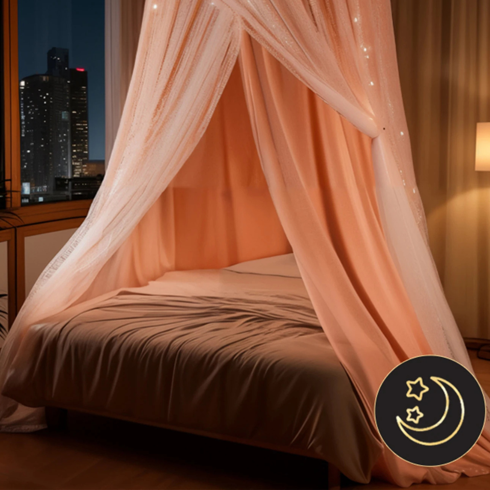 Tissu Ciel de Lit Princesse nuit