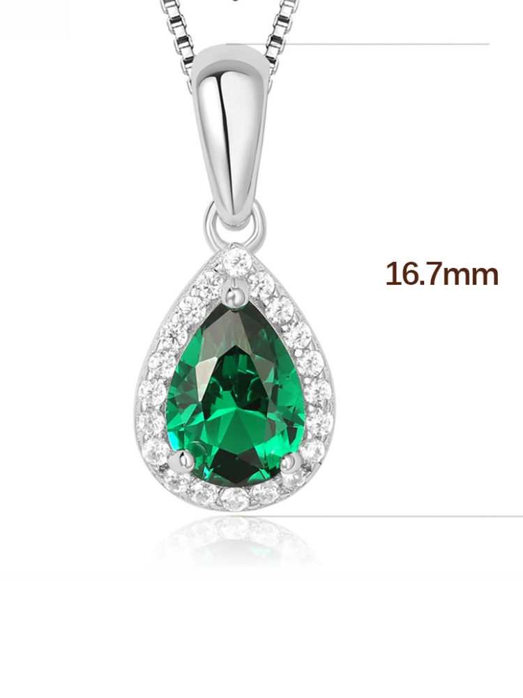Collier Pierre Verte femme