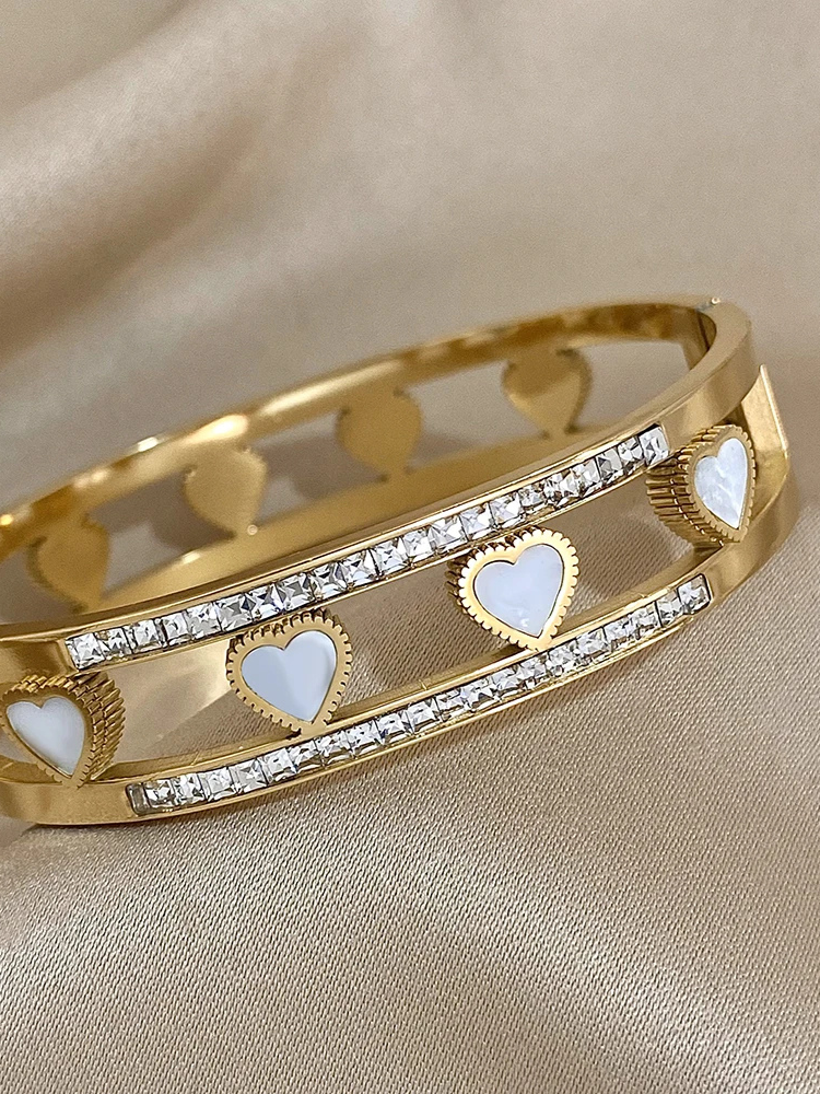 Bracelet coeur jonc