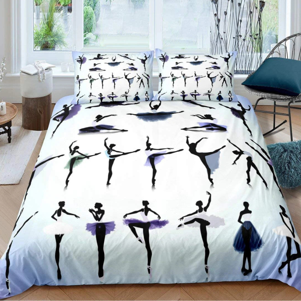 Housse de Couette Ballerine blanche