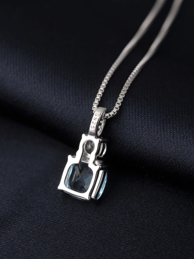 Collier Diamant Bleu Princesse
