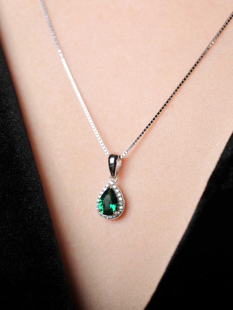 Collier Pierre Verte