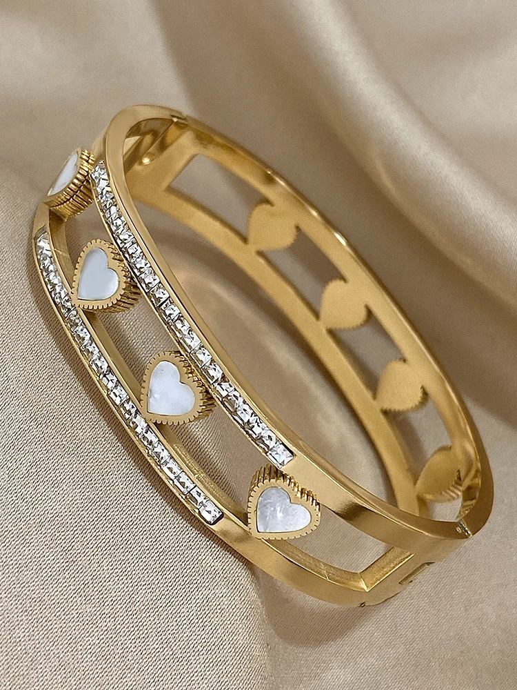 Bracelet coeur jonc