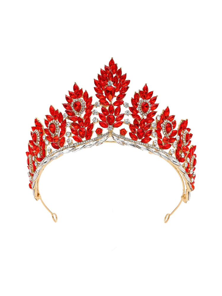 Couronne Princesse Reine rouge