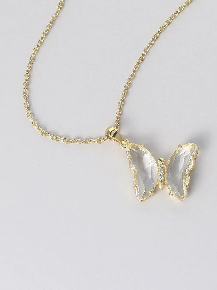 Collier Princesse Papillon or