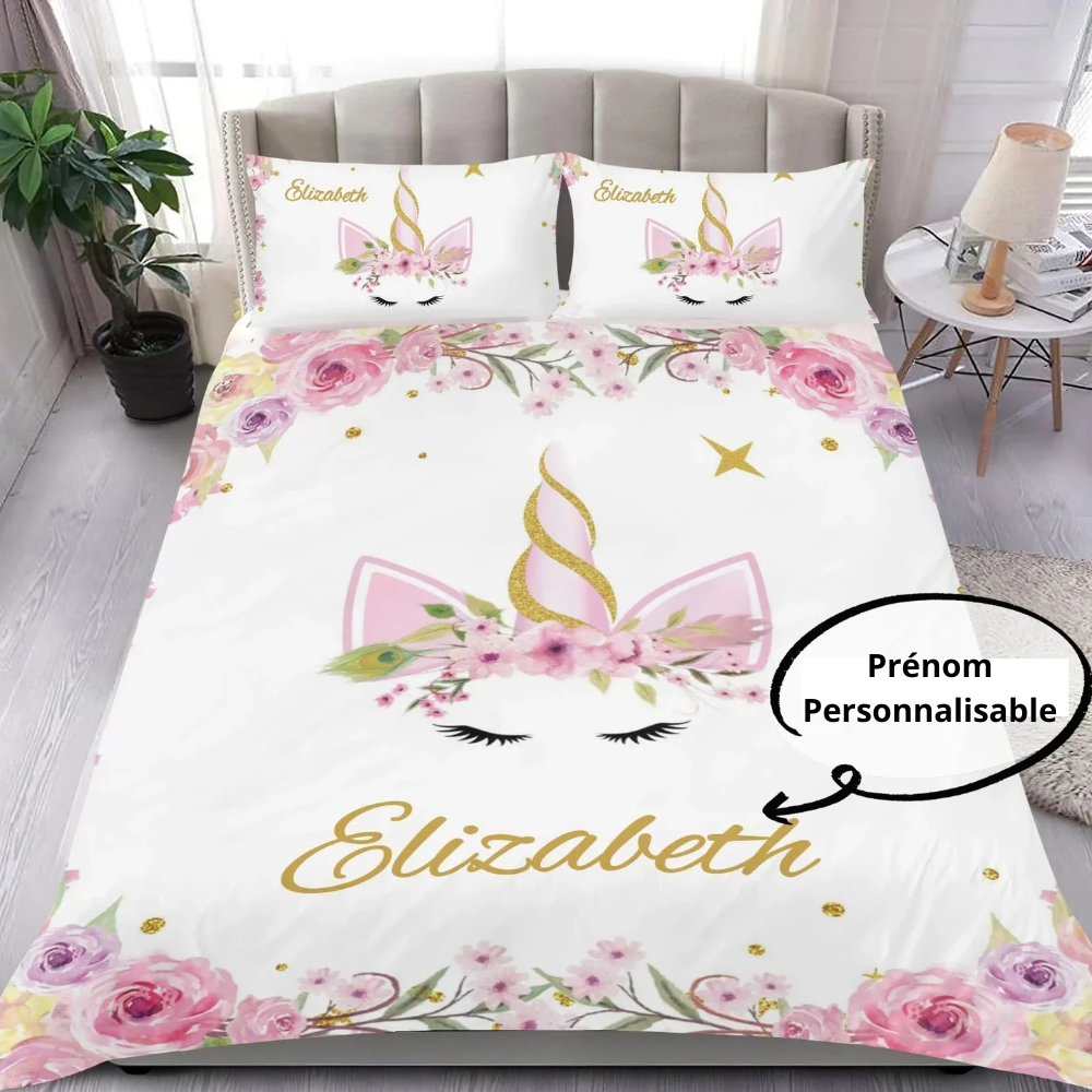 Housse de Couette Princesse Prénom