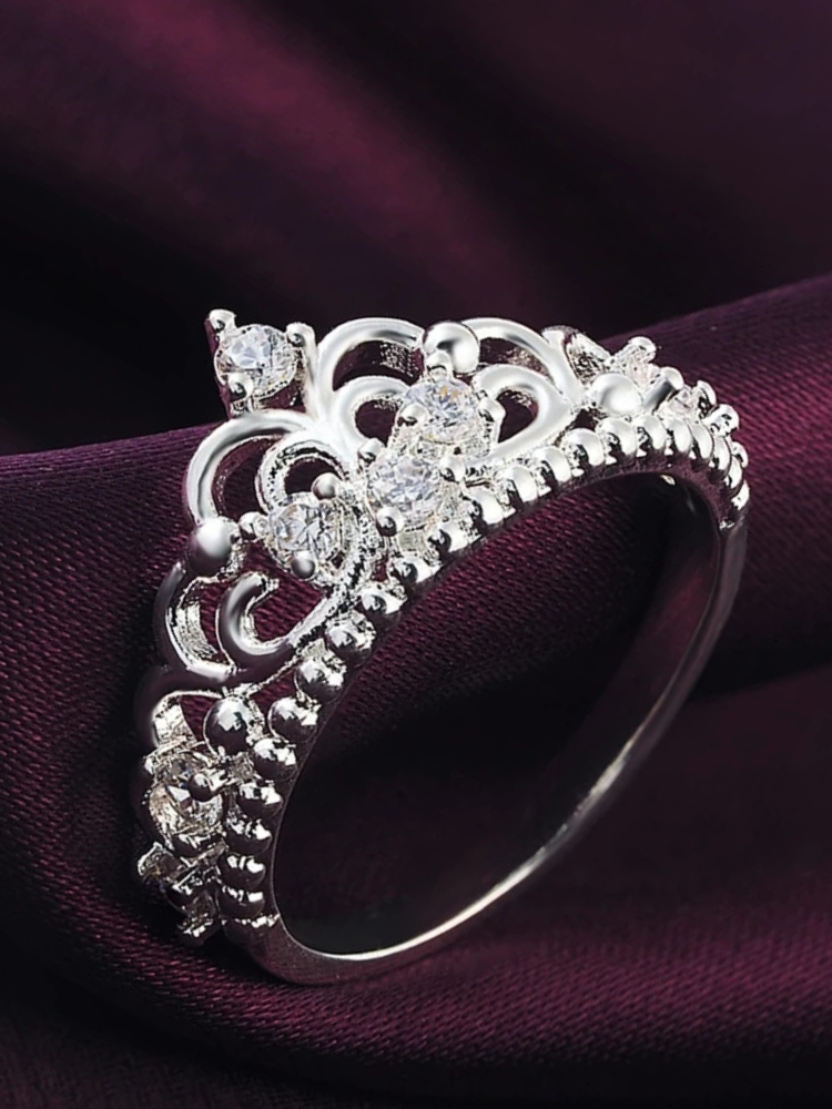 bague couronne femme