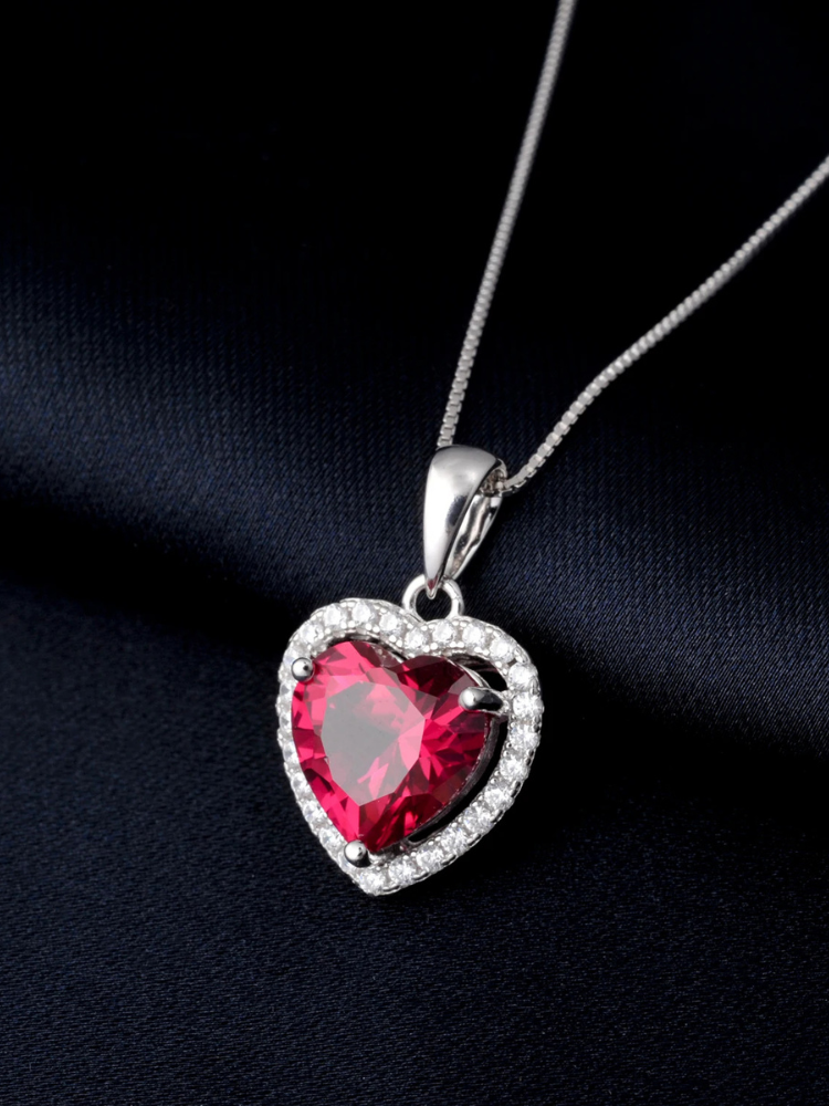 Collier Coeur Rouge