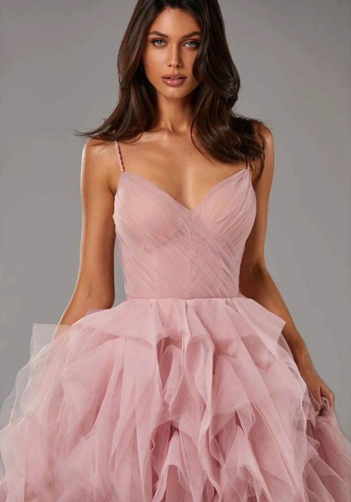 Robe Princesse Vague Rose
