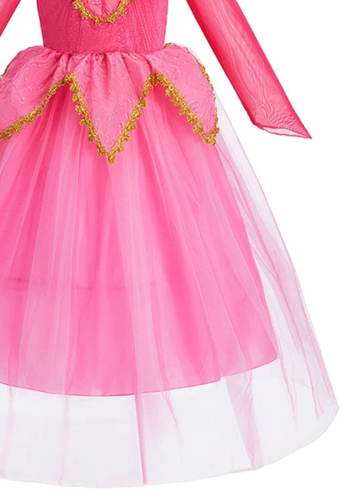 Robe Princesse Rose Vif Fille pas cher