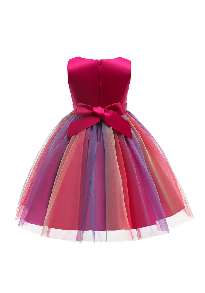Robe Princesse Fuchsia Sequin Fille