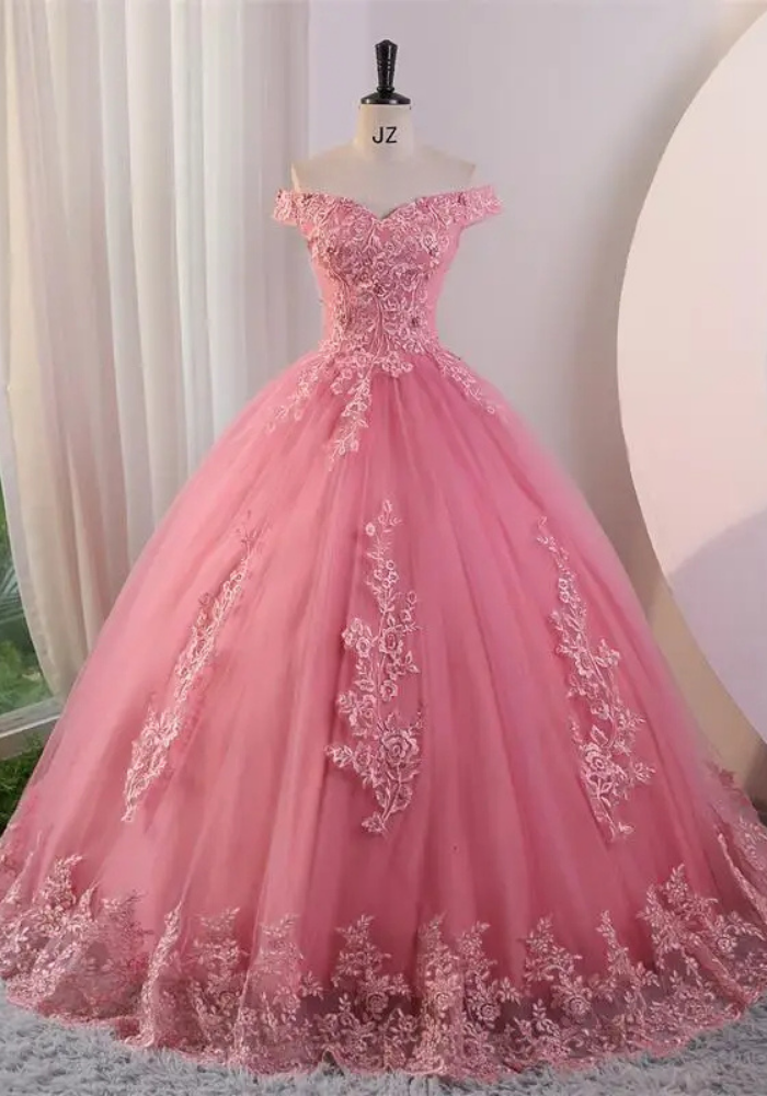 Robe Princesse Rose Femme 32 - Main Image