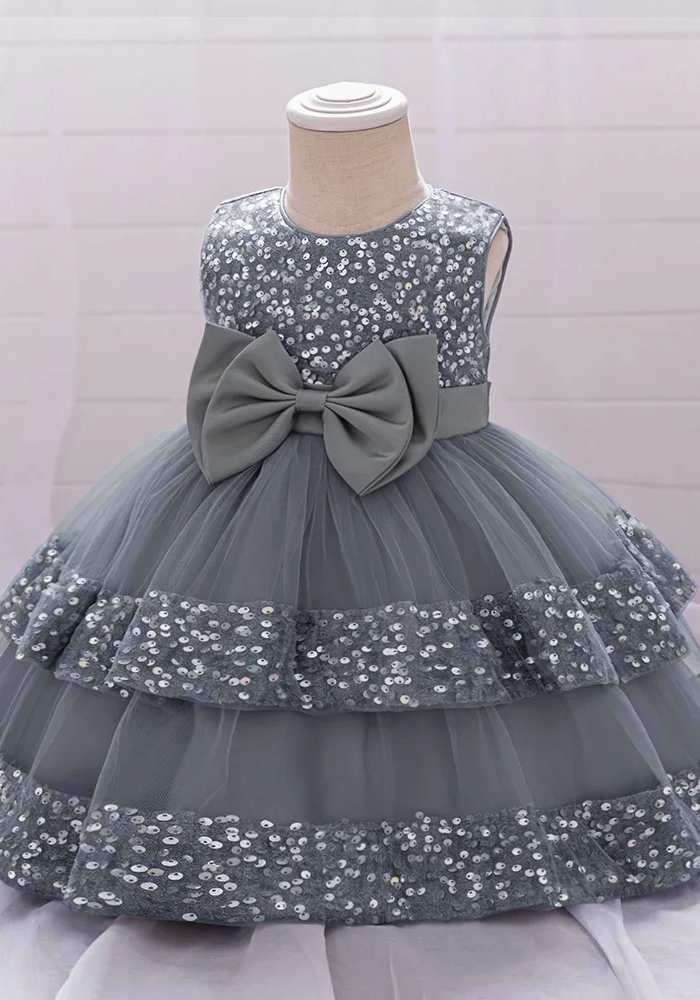Robe Princesse Tulle Grise