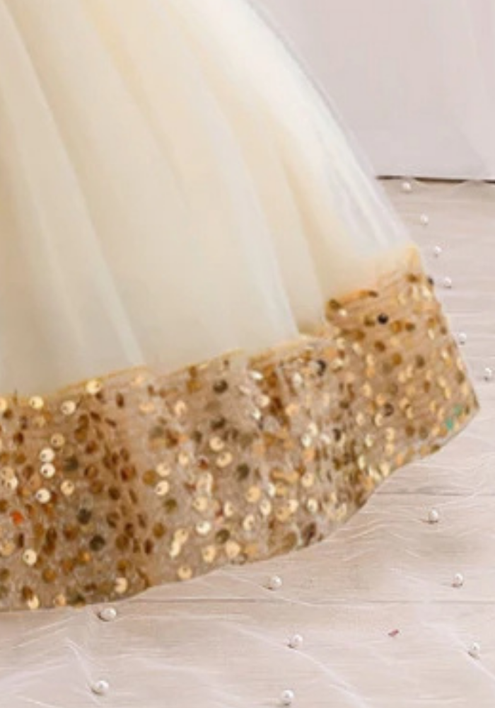 Robe Princesse Doré Bébé pas cher