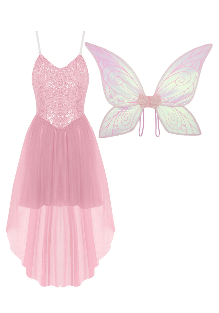 Robe Princesse Fée Rose Femme pas cher
