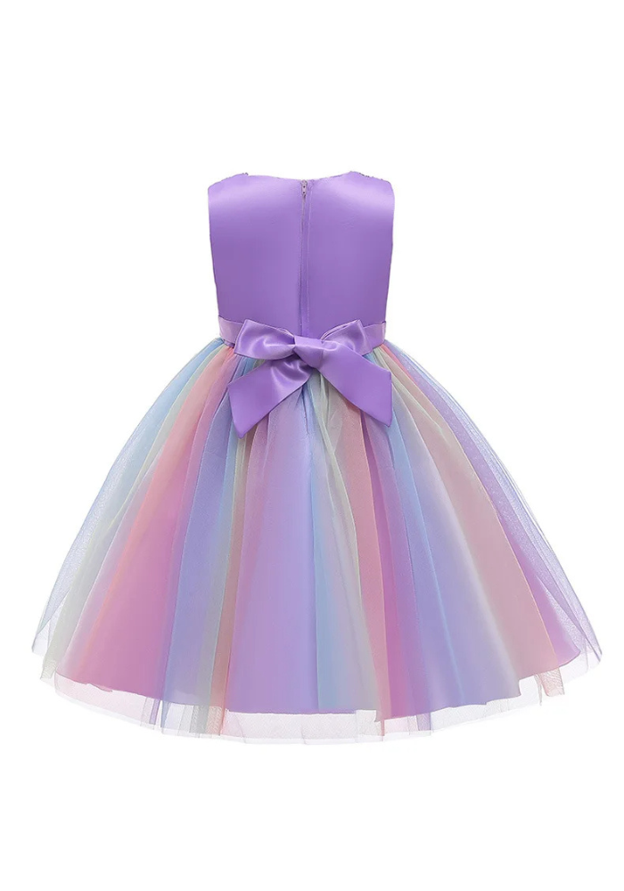 Robe Princesse Violette Sequin Fille