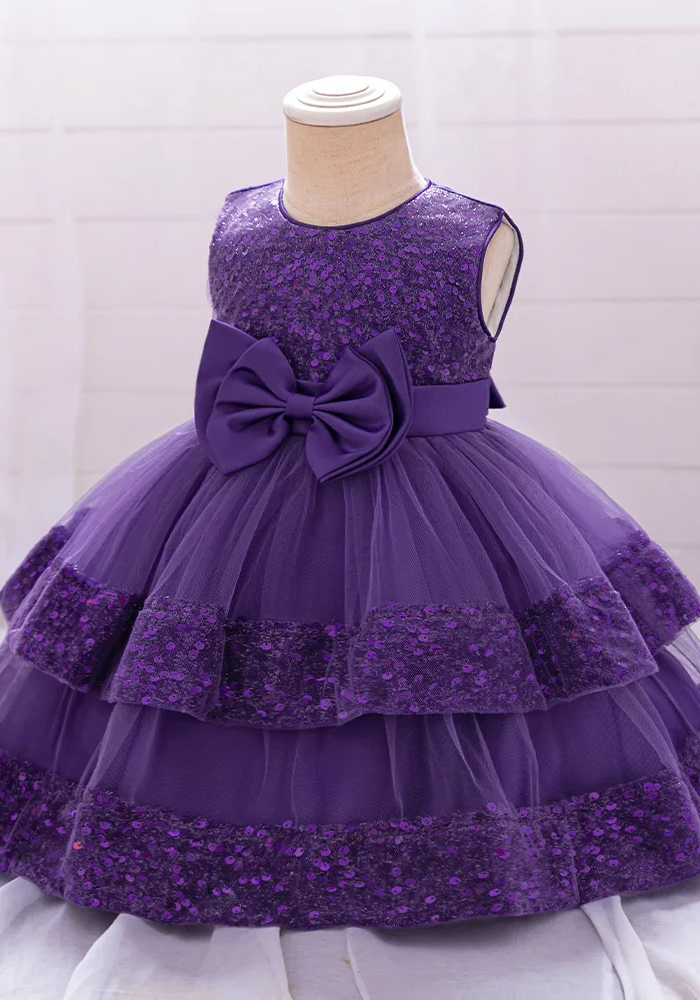 Robe Princesse Tulle Violette Bébé