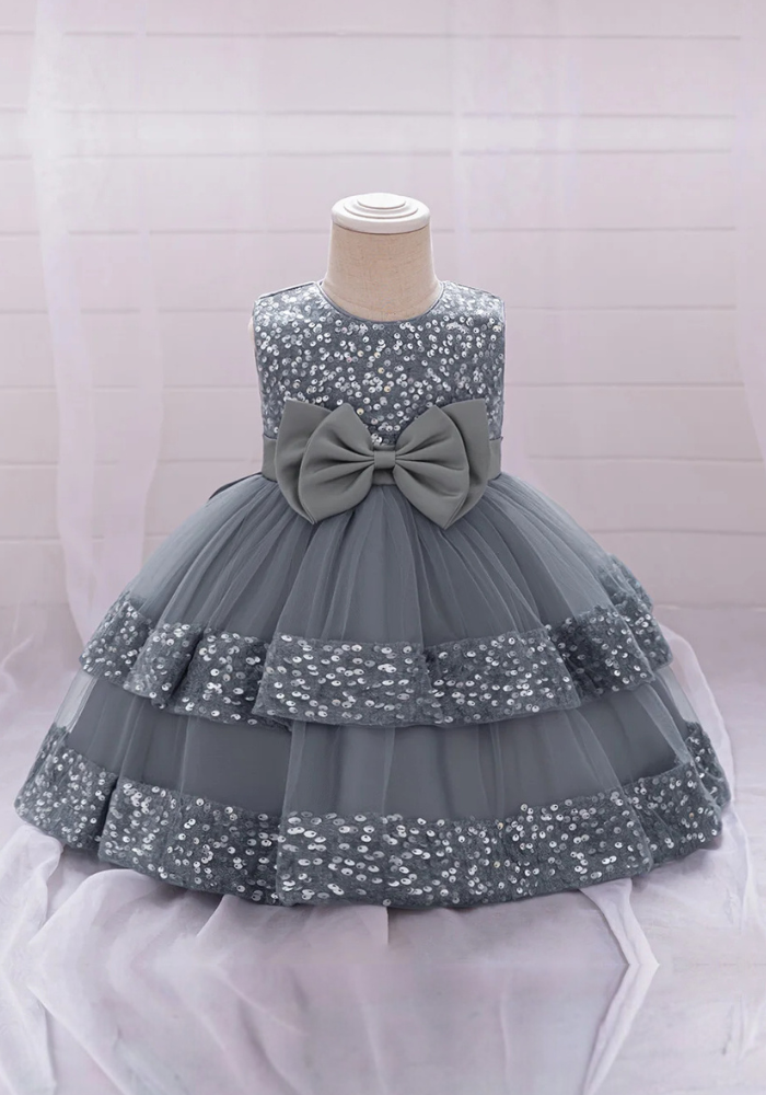 Robe Princesse Tulle Grise