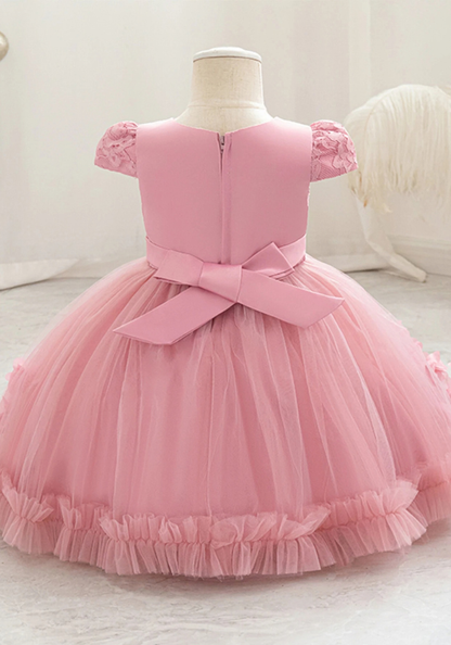 Robe Princesse Broderie Bébé rose