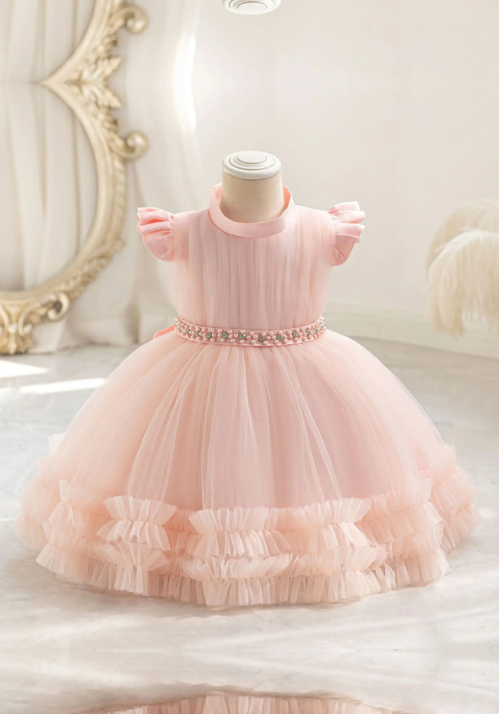Robe Princesse Longue Rose Bébé