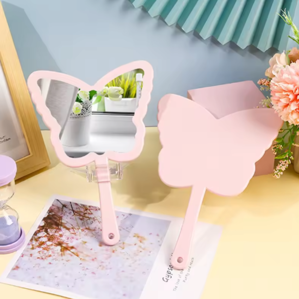 Miroir Princesse Papillon rose