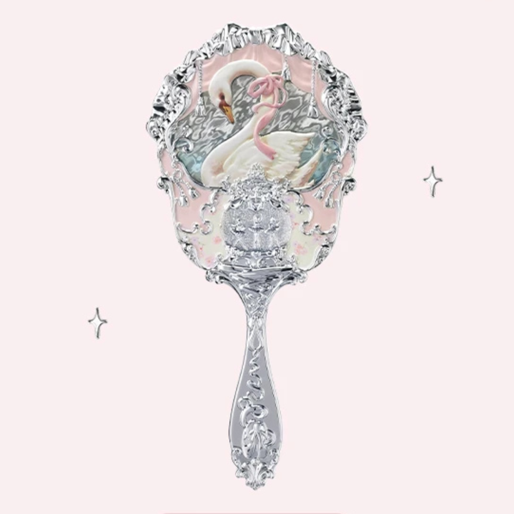 Miroir Princesse Cygne blanc