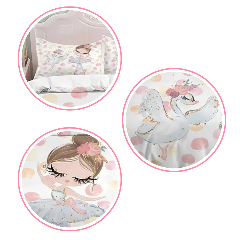 Housse de Couette Princesse Enfant