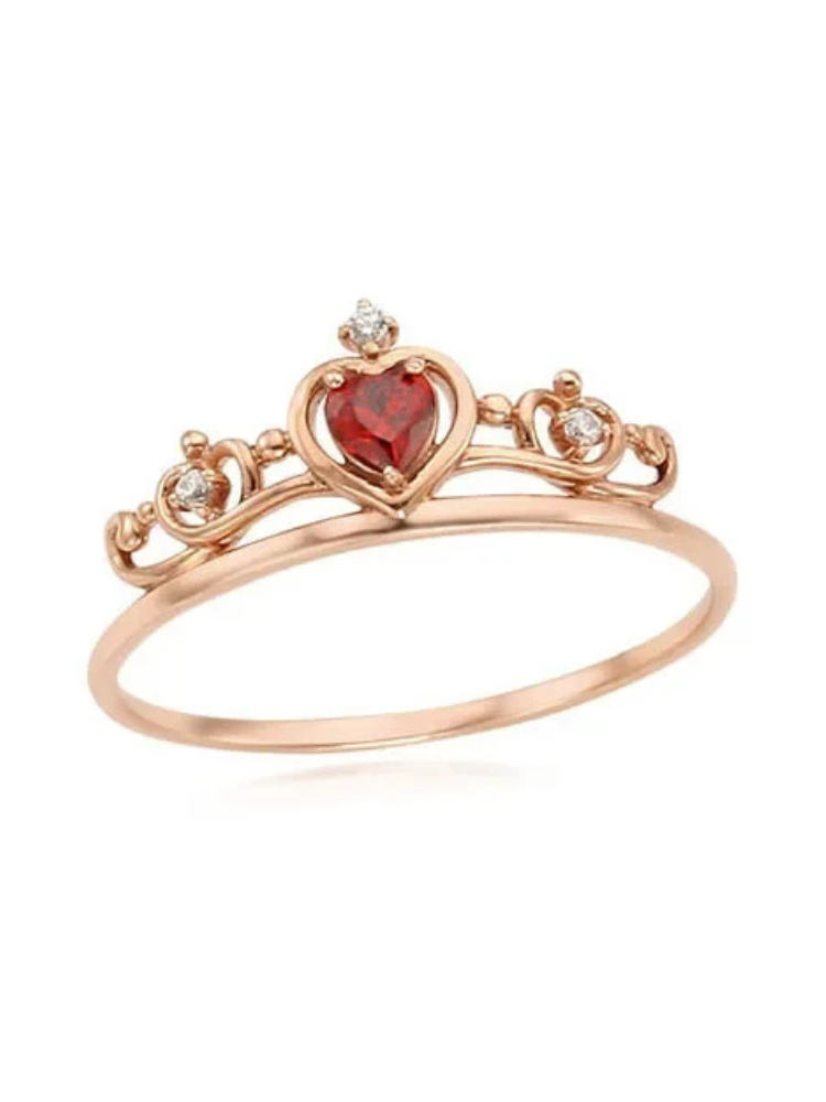 Bague Princesse Enfant rouge