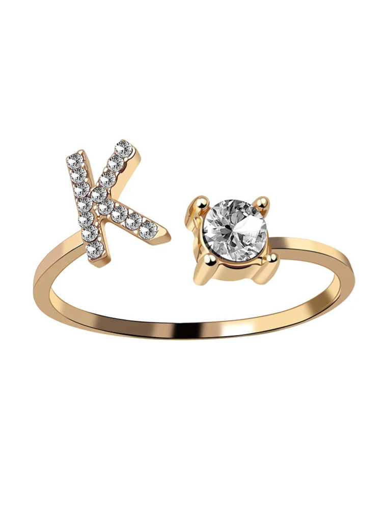 Bague Initiale K