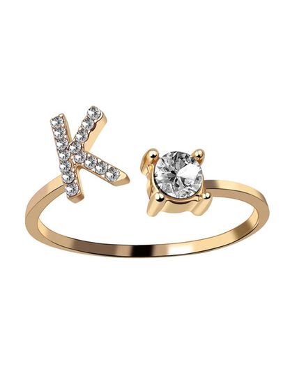 Bague Initiale K
