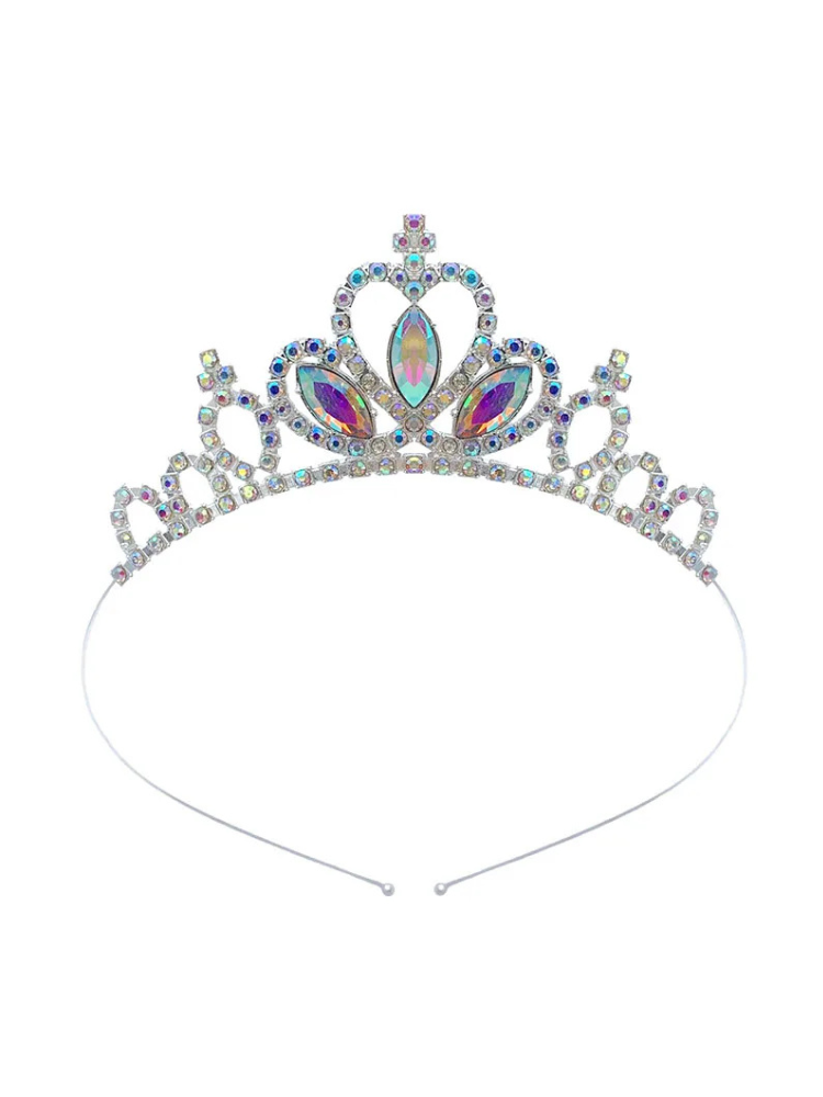 Couronne Princesse Fille argent cristaux