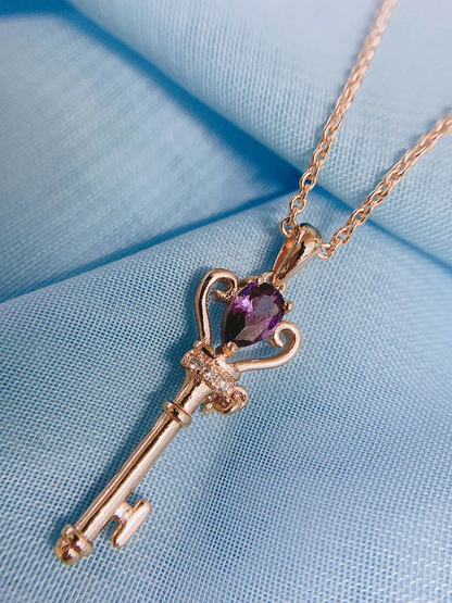Collier Princesse Clé violet