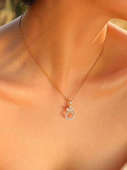 Collier Fleur diamant