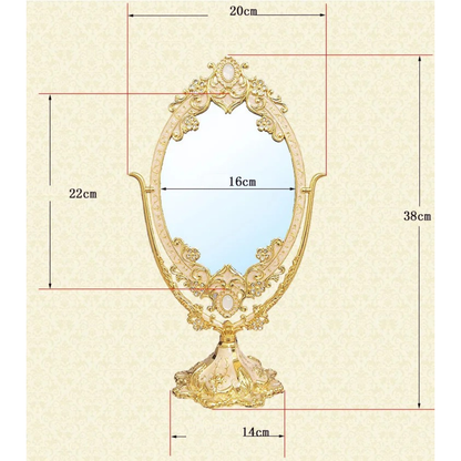 Miroir Princesse Femme or
