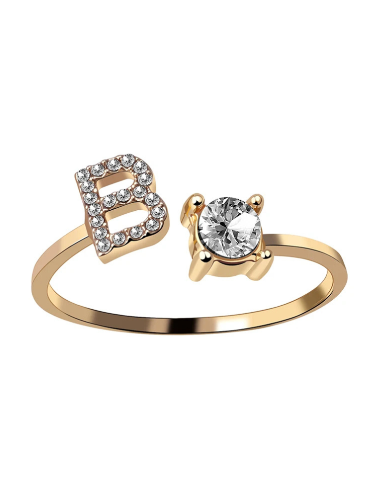 Bague Initiale B