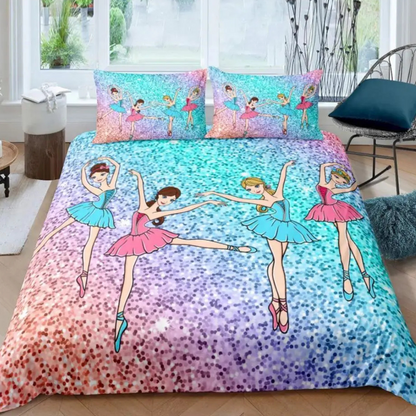 Housse de Couette Ballerine multicolore