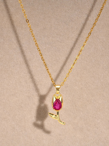 Collier Tulipe fleur