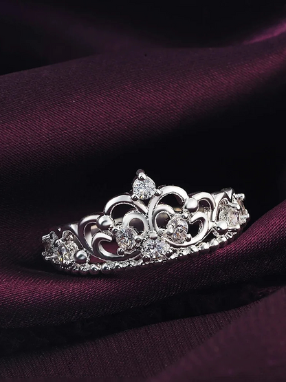 bague couronne femme