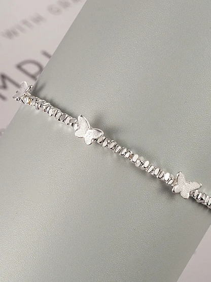 Bracelet argent Papillons