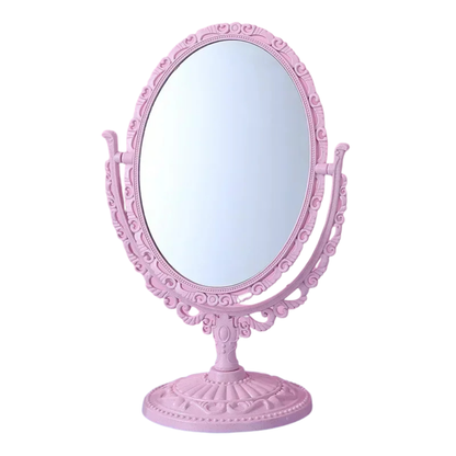 Miroir Princesse Ovale rose