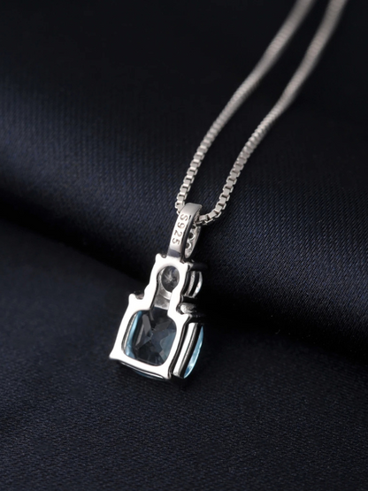 Collier Diamant Bleu Princesse