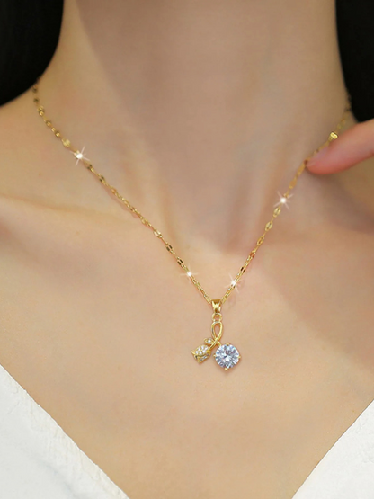 Collier Solitaire fleur