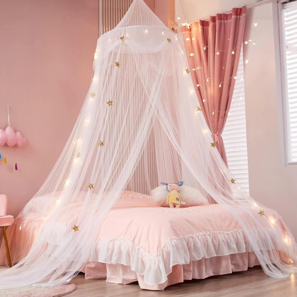 Ciel de Lit Enfant Princesse blanc