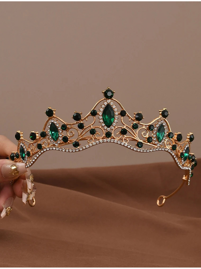 Couronne Princesse Or verte