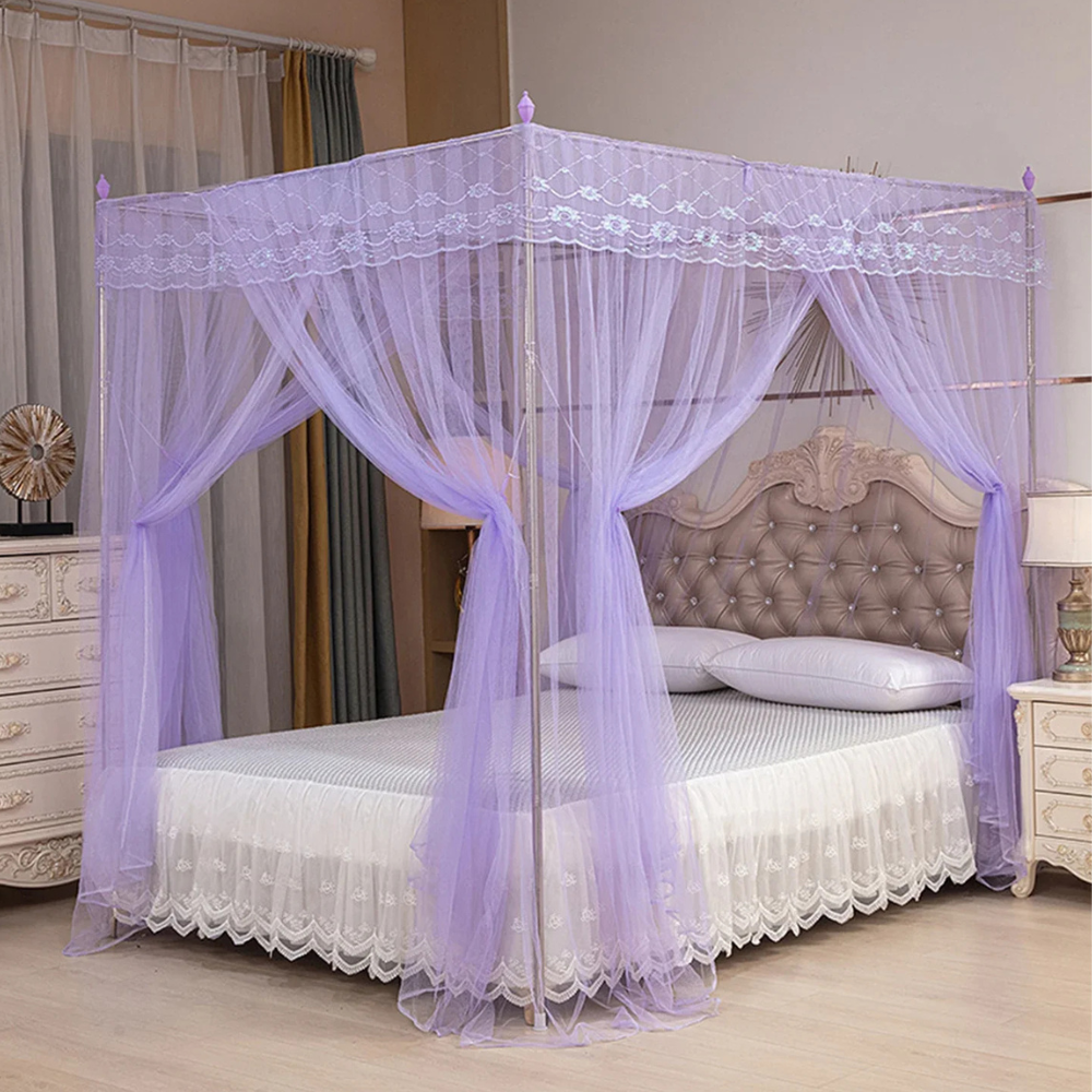 Ciel de Lit Princesse Rectangulaire violet