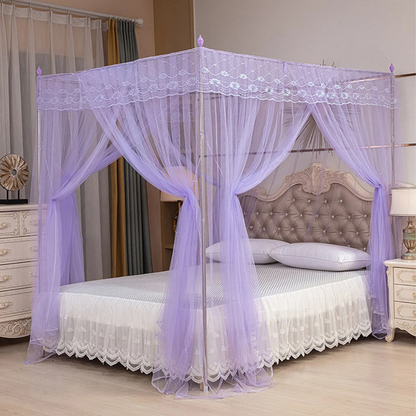 Ciel de Lit Princesse Rectangulaire violet