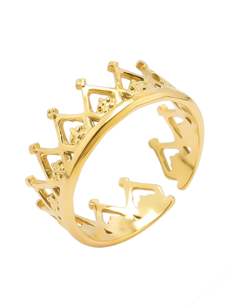 Bague Couronne or