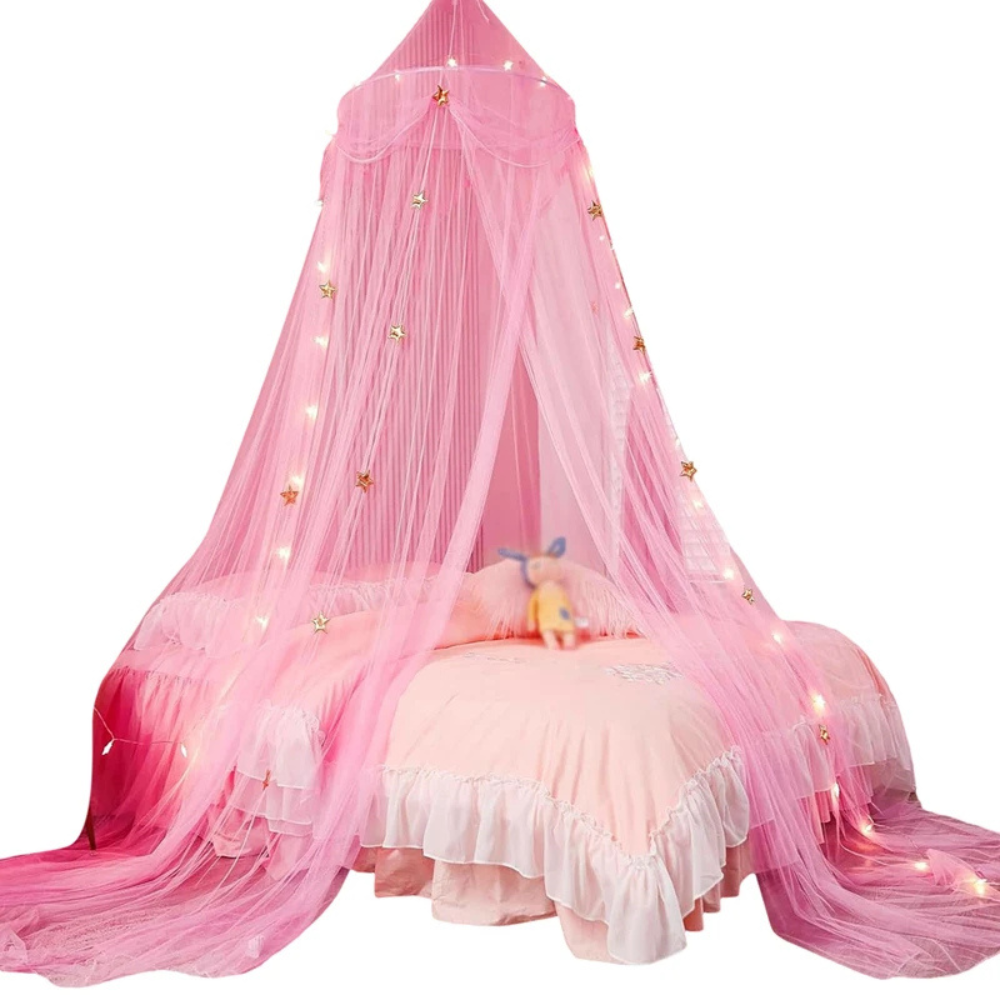 Ciel de Lit Enfant Princesse rose