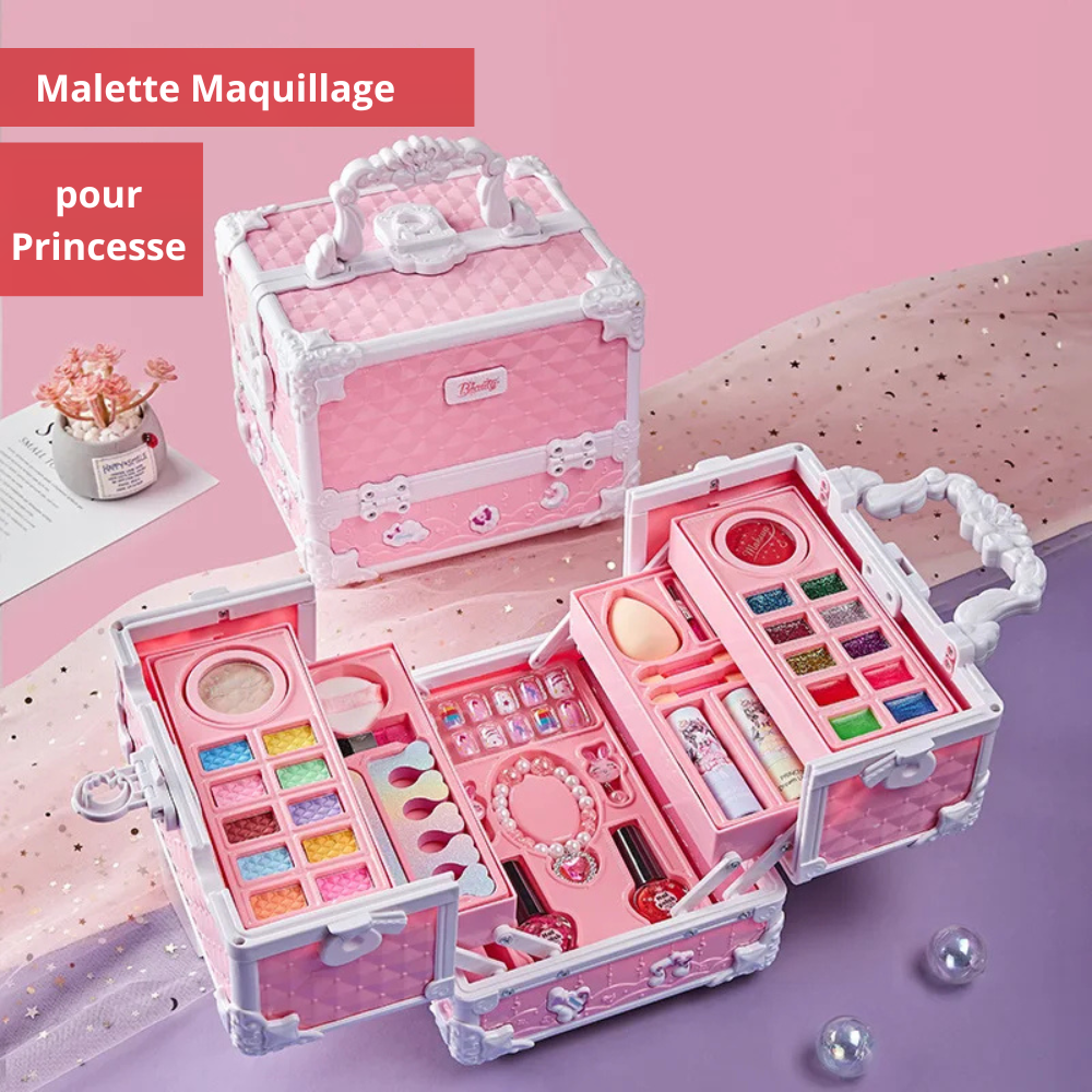 Valise Maquillage Princesse rose