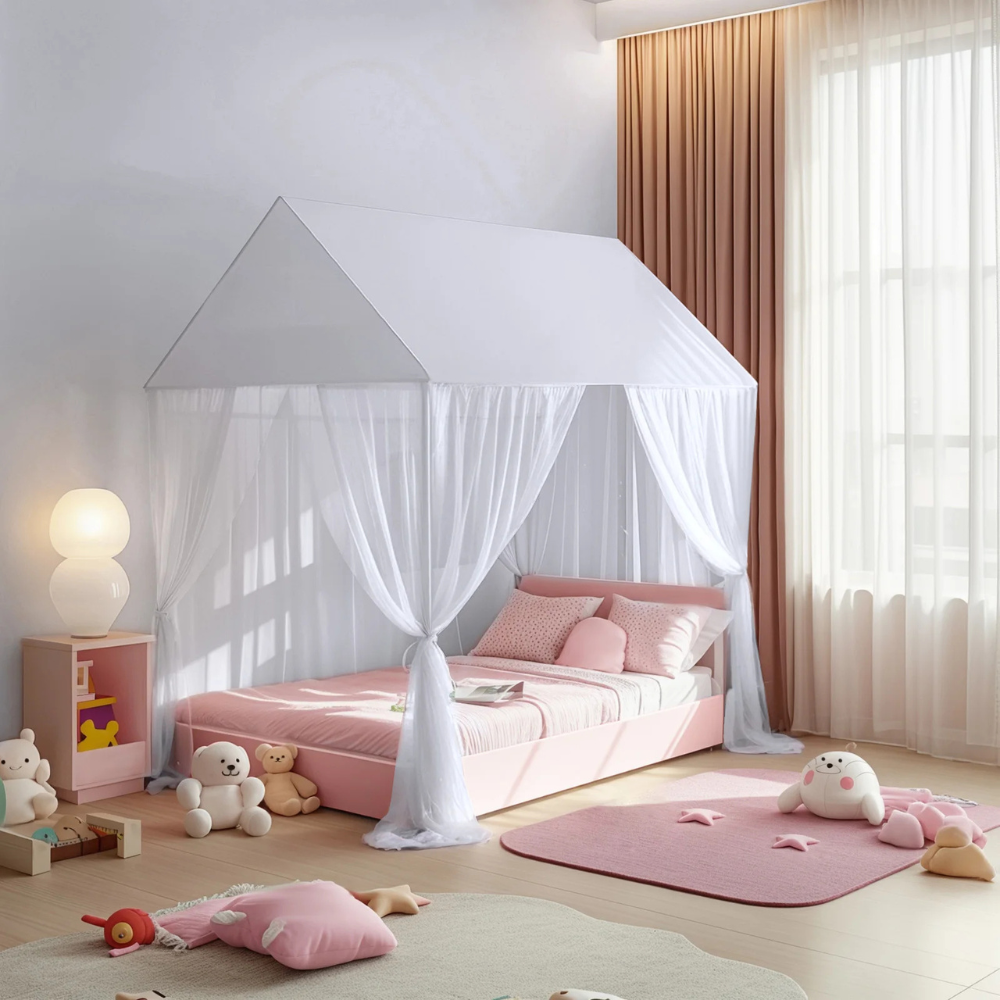 Ciel de Lit Cabane Princesse blanc